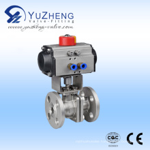 2 Piece Pneumatic Flanged Ball Valve